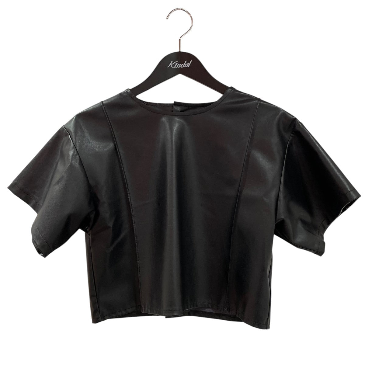 【値下げ】rito structure ECO LEATHER TOP レザーシャツ 077R23S031B ブラック サイズ：1 (EC) rito structure(リト ストラクチャー) ECO LEATHER TOPレザー