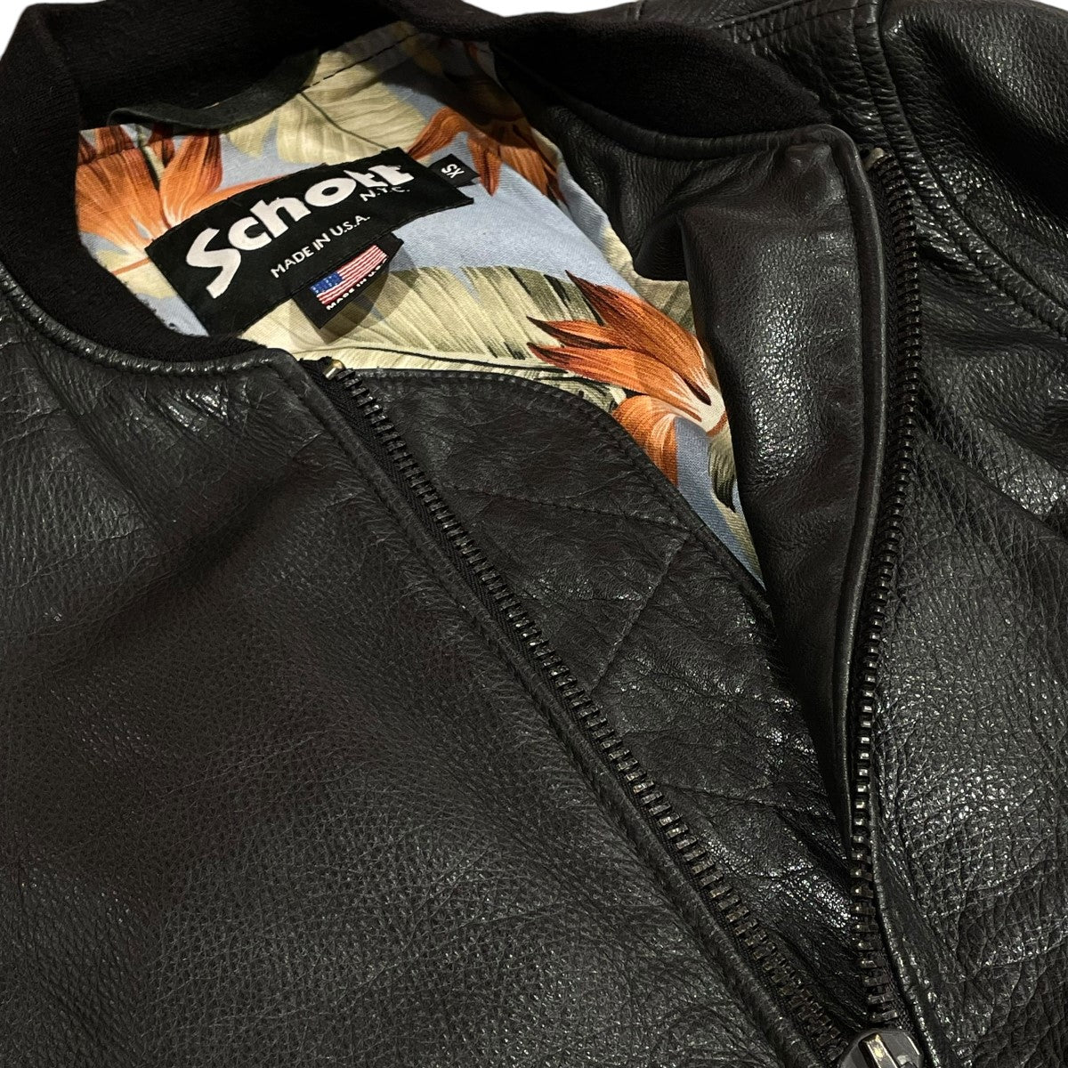 Schott(ショット) ×Ron Herman TYPE MA-1 レザーフライトジャケット 