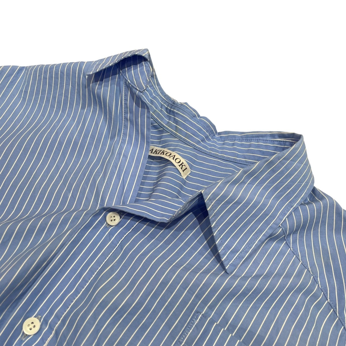 AKIKOAOKI 24SSコットン3WayシェイプシャツシャツブラウスAA24SS-T02-02 古着・中古-3枚目のアイテム画像
