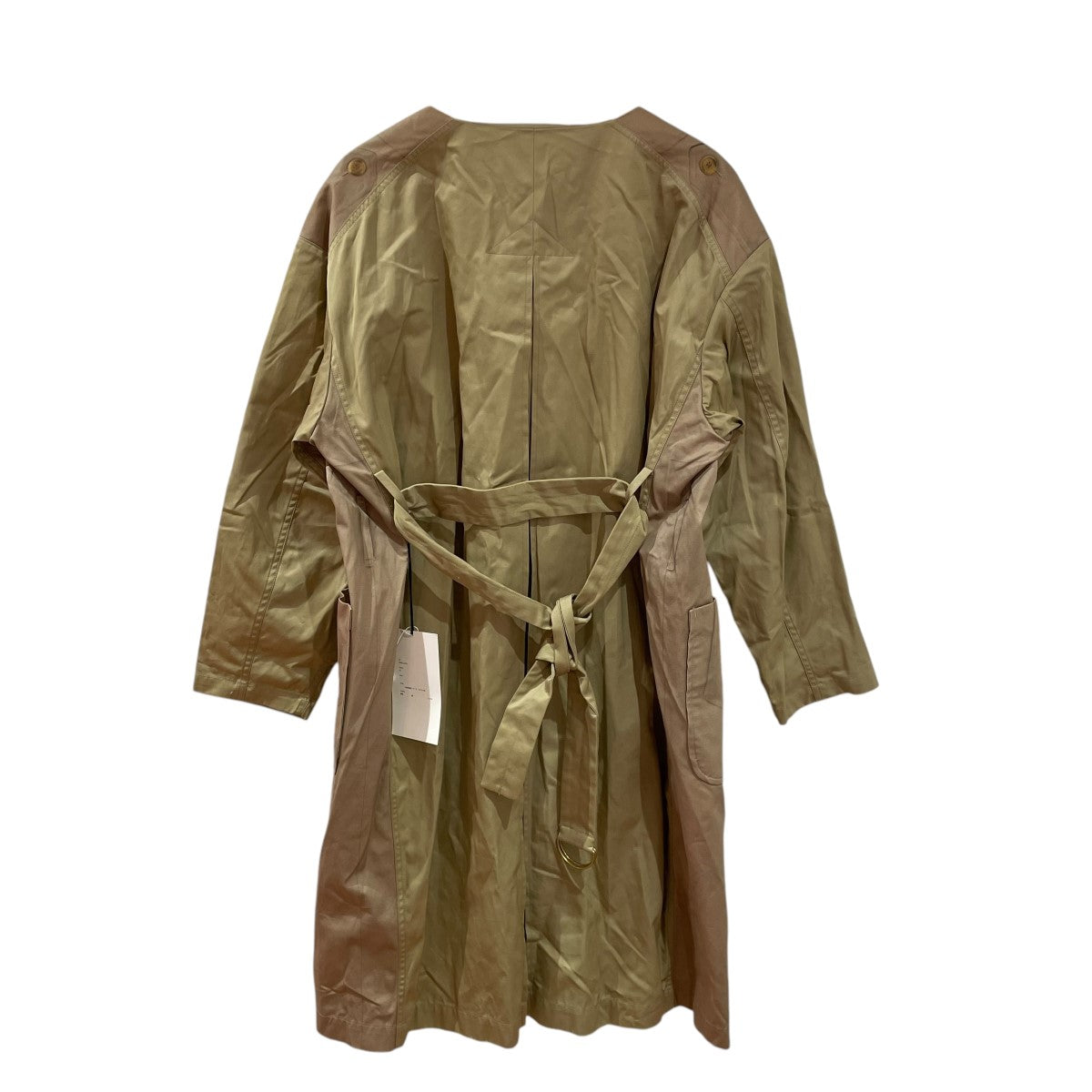 18SStrompel’ oeil collar less coatコートS18L CO04