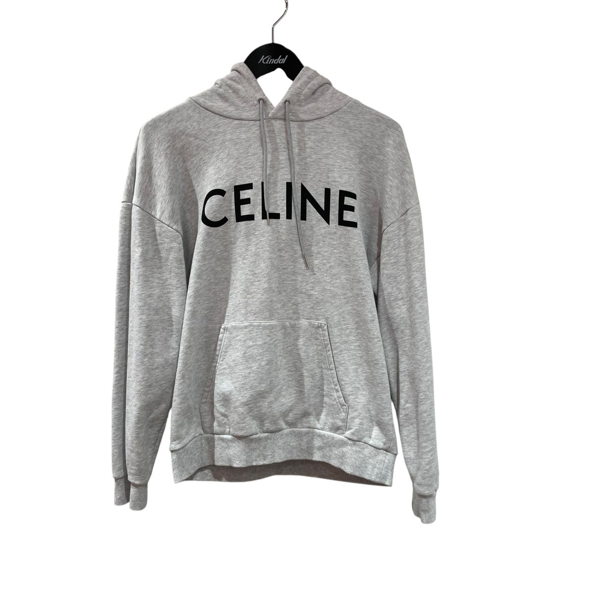 【新品未使用】CELINE グレー XS ロゴ パーカー CELINE(セリーヌ) 21AWパーカー2Y369052H 2Y369052H グレー