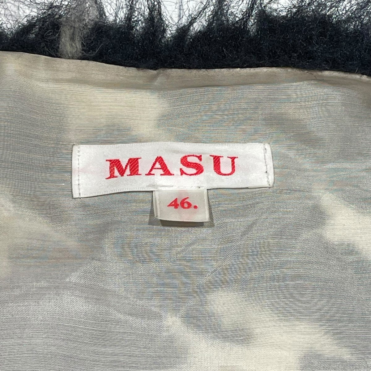 MASU(エムエーエスユー) 23AWMARBLE FLAG FUR VESTジレMFFW MASU(エムエーエスユー) 23AWMARBLE FLAG FUR VESTジレMFFW
