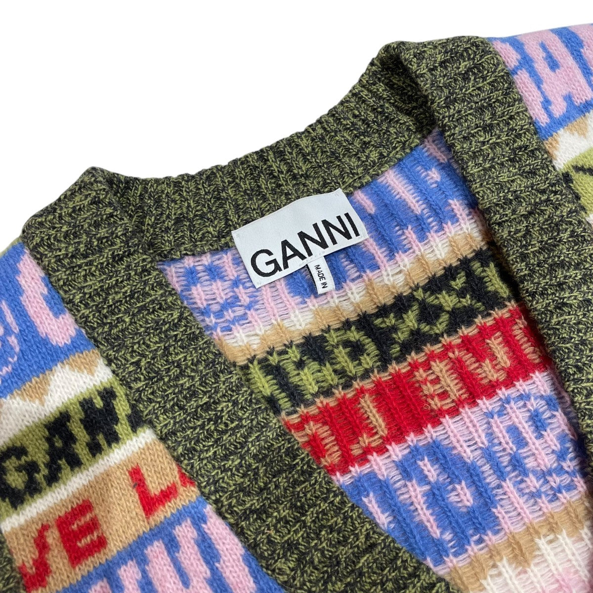 ガニーのGraphic V-neck Vest ニットベスト BB C 2562です。 Ganni 古着・中古 トップス アイテム