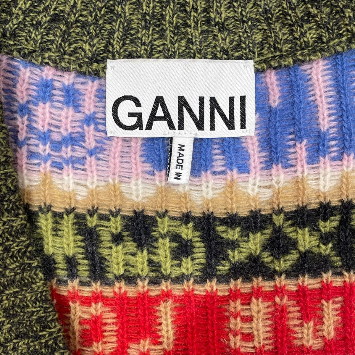 ガニーのGraphic V-neck Vest ニットベスト BB C 2562です。 Ganni 古着・中古 トップス アイテム