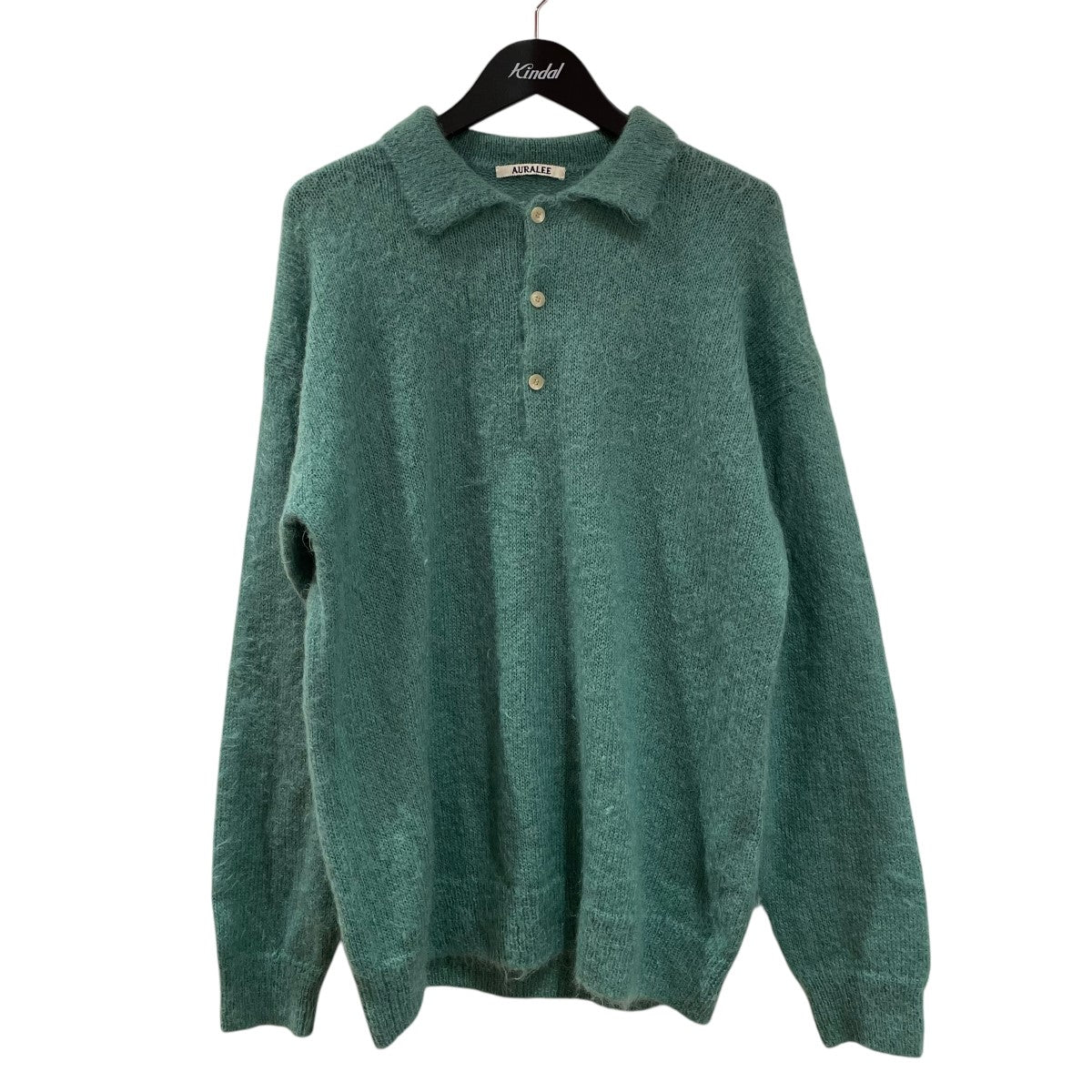 BRUSHED SUPER KID MOHAIR KNIT POLOニットポロシャツA23AP03KM