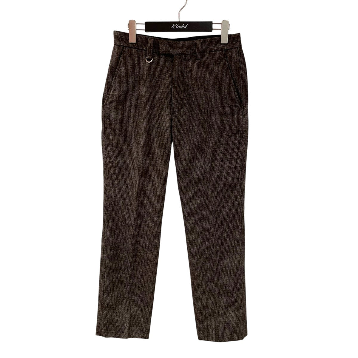 23AWMELANGE TWEED GUNCLUB CHECK STANDARD PANTSスラックスSOPF-232007