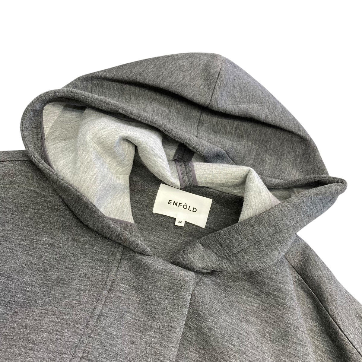 ENFOLD(エンフォルド) ボンディングフレアフーデッドコートフーデッド ENFOLD(エンフォルド) ボンディングフレアフーデッドコートフーデッド