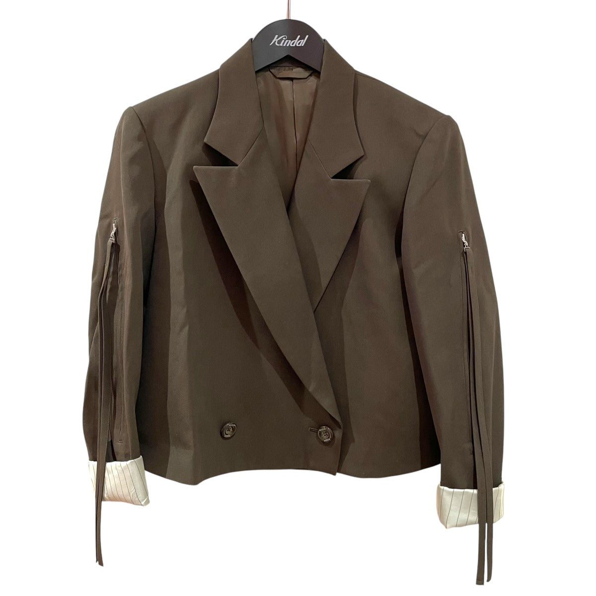 Ujoh ブラック ショートジャケット Ujoh ブラック ショートジャケット UJOH】Zip Short Jacket