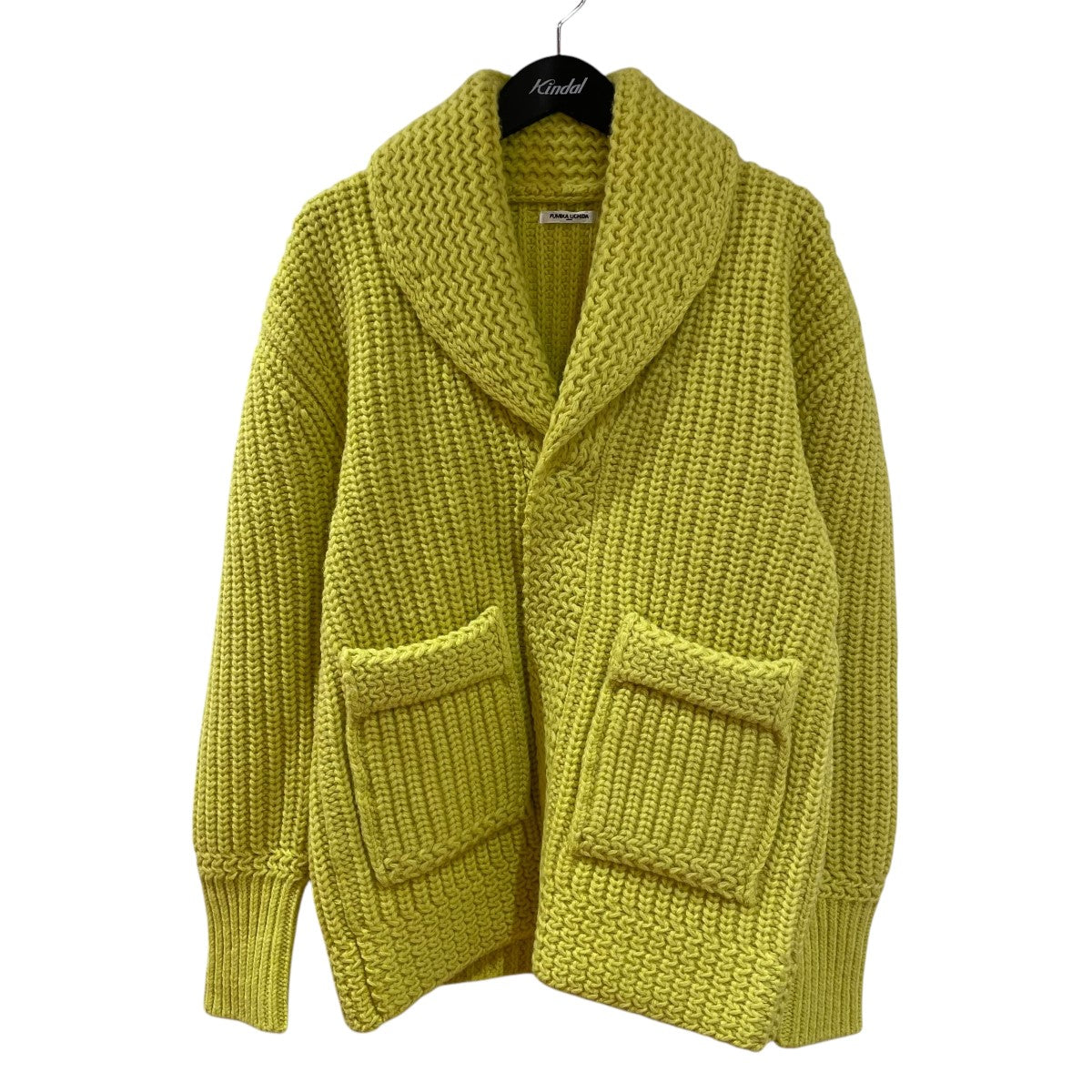 3G SHETLAND SHAWL-COLLAR CARDIGANウールカーディガンFU-O-KT010