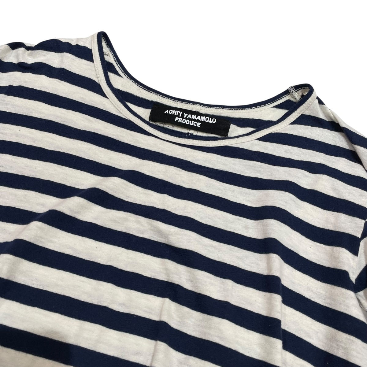 Yohji Yamamoto pour homme 古着・中古 ヨウジヤマモトプールオムのボーダーロングスリーブTシャツ HN-T04-075です。