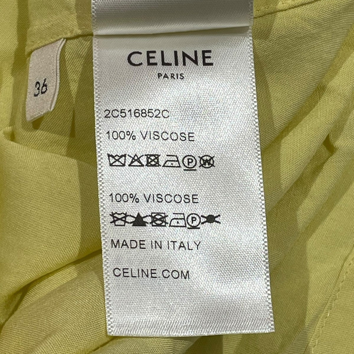 【新品未使用】　CELINE 半袖シャツ 楽天市場】CELINE(セリーヌ) サイズ:37 21SS LOOSE BOWLING