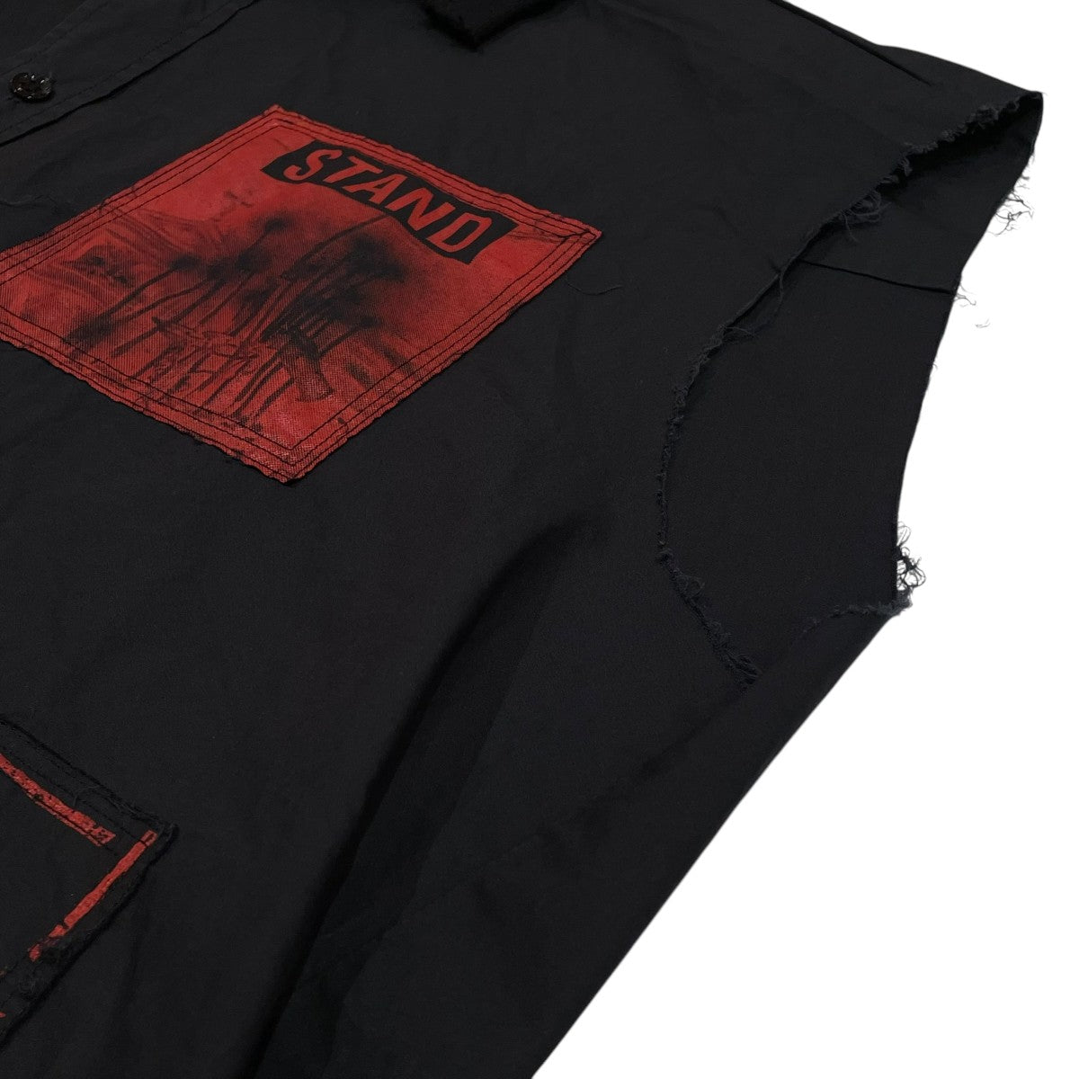 RAF SIMONS 21SSARCHIVE REDUX テロ期復刻ノースリーブフーディシャツA01-200 古着・中古-4枚目のアイテム画像