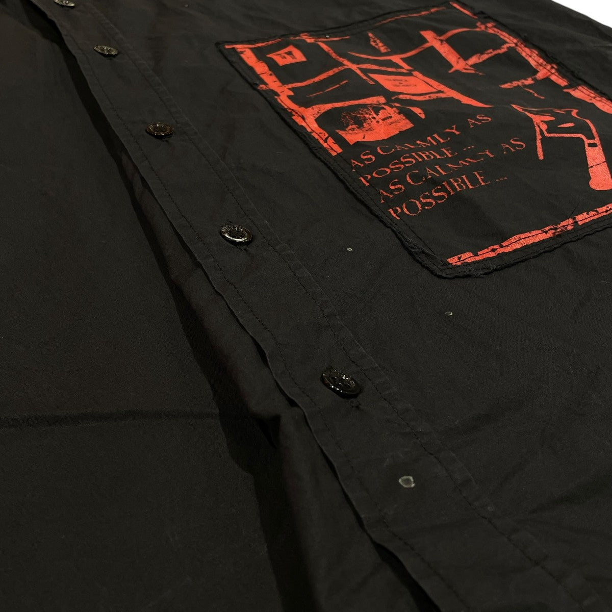 RAF SIMONS 21SSARCHIVE REDUX テロ期復刻ノースリーブフーディシャツA01-200 古着・中古-7枚目のアイテム画像