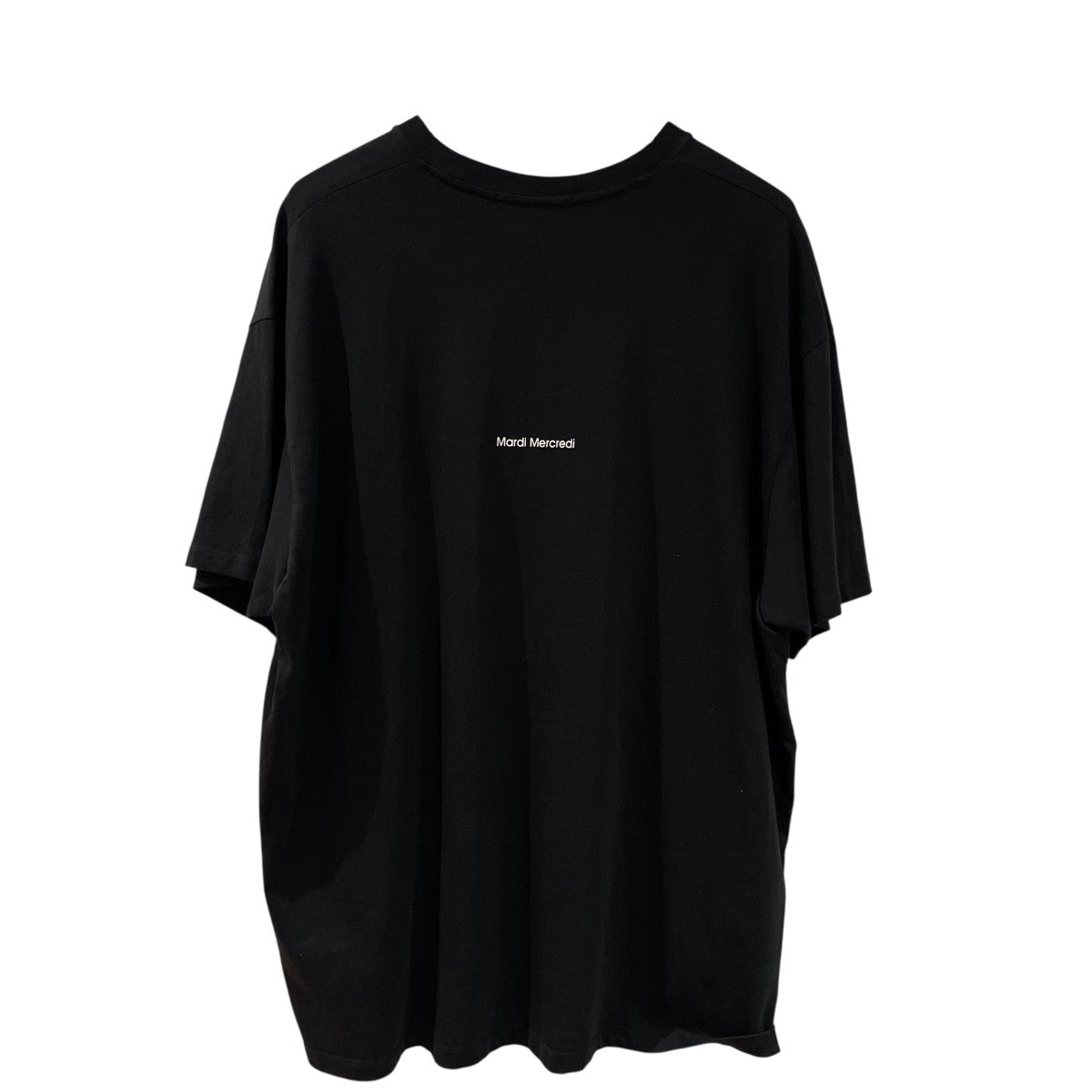 Mardi Mercredi ポロシャツ ワンピース黒 Mardi Mercredi マルディメクルディ Tシャツ TSHIRT FLOWERMARDI