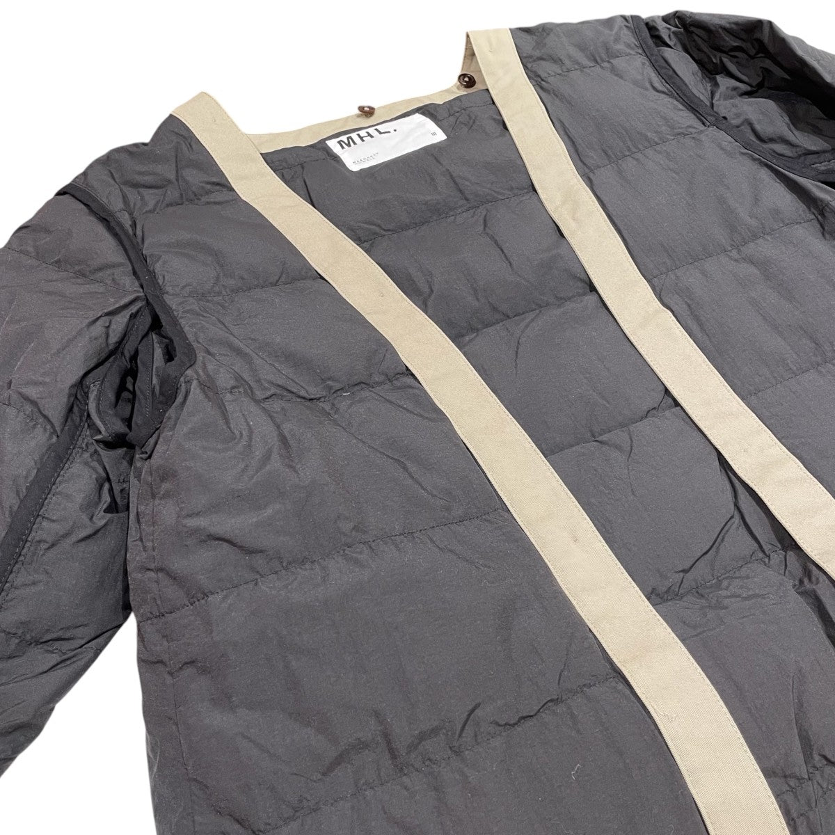 MHL.エムエイチエル/ステンカラーコート MHL(エムエイチエル) 22AWPROOFED COTTON NYLON TWILLステン