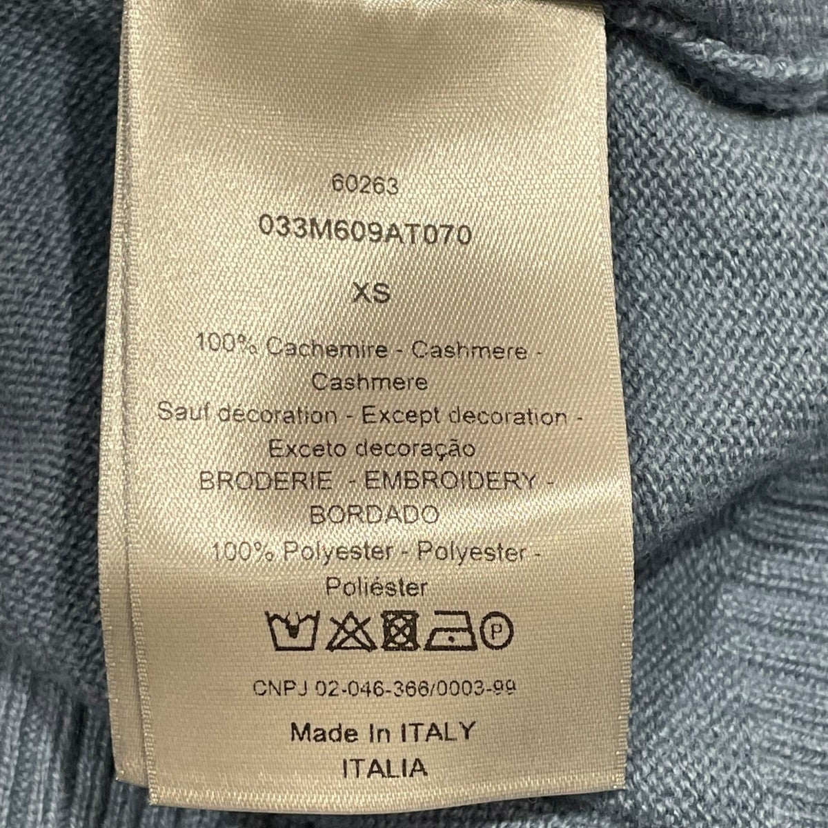 Christian Dior 20AW×Sahwn Stussyカシミヤセーター033M609AT070 古着・中古-6枚目のアイテム画像