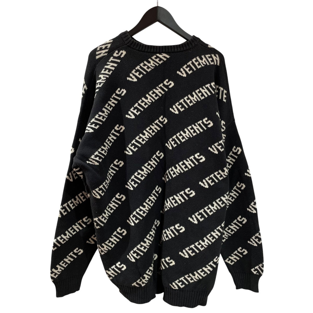 vetement(ヴェトモン) 20AWAllover Logo Jumper総柄ニットUAH21KN047  