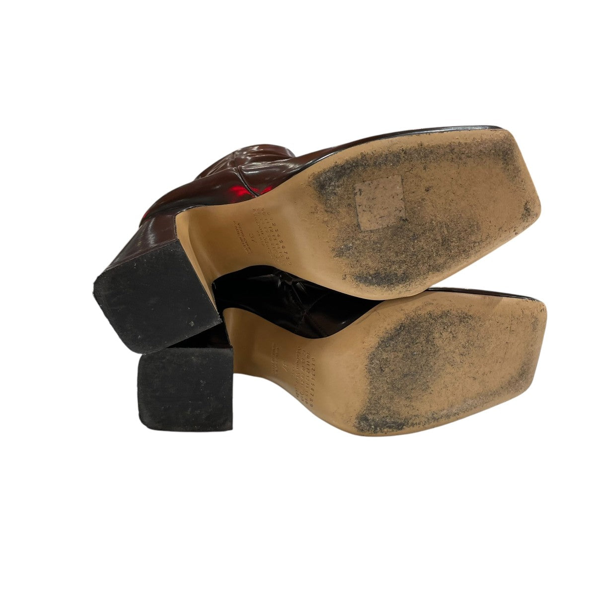 Maison Margiela(メゾンマルジェラ) スクエアトゥ ヒールブーツ