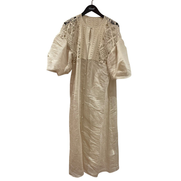 eaphi 　新品　ワンピース　EMBROIDERY　ONEPIECE　エフィ エフィ eaphi embroidery linen like onepiece - メルカリ
