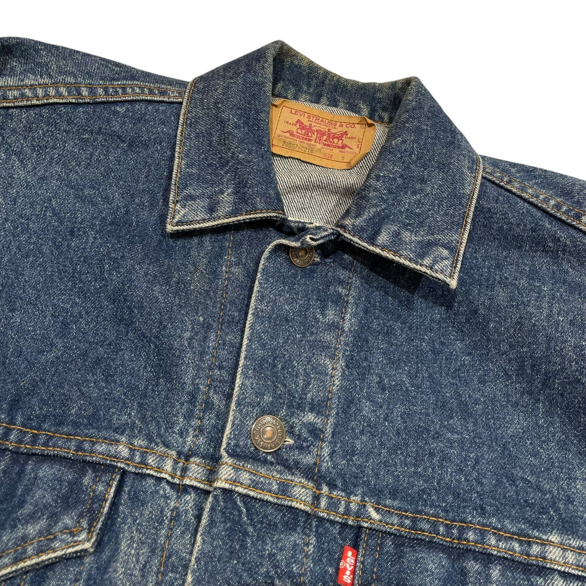 LEVI’S ボタン裏刻印894 USA製デニムジャケット70507 古着・中古-3枚目のアイテム画像