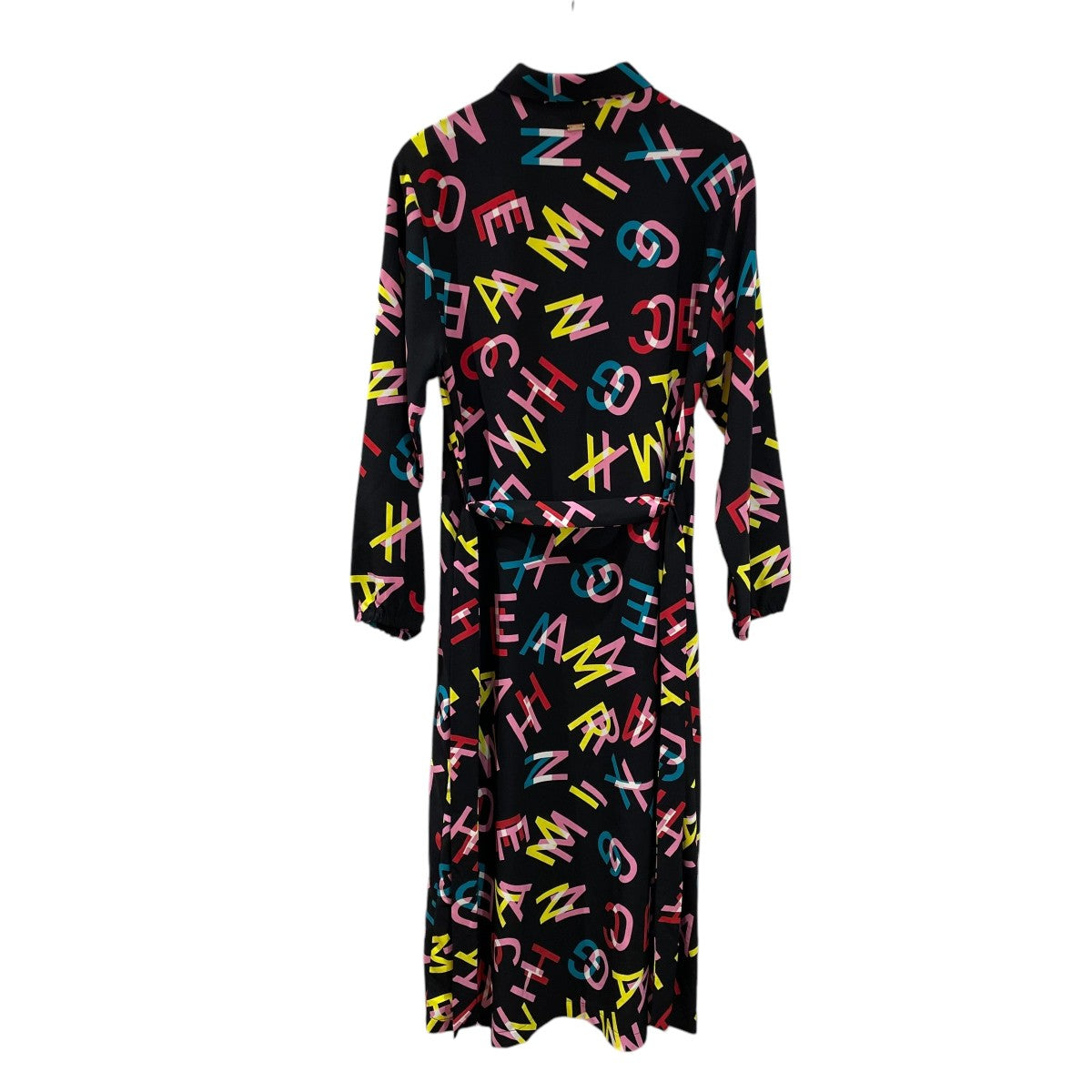 Printed Letter Shirt Dressドレス6HYA05 YNPQZ