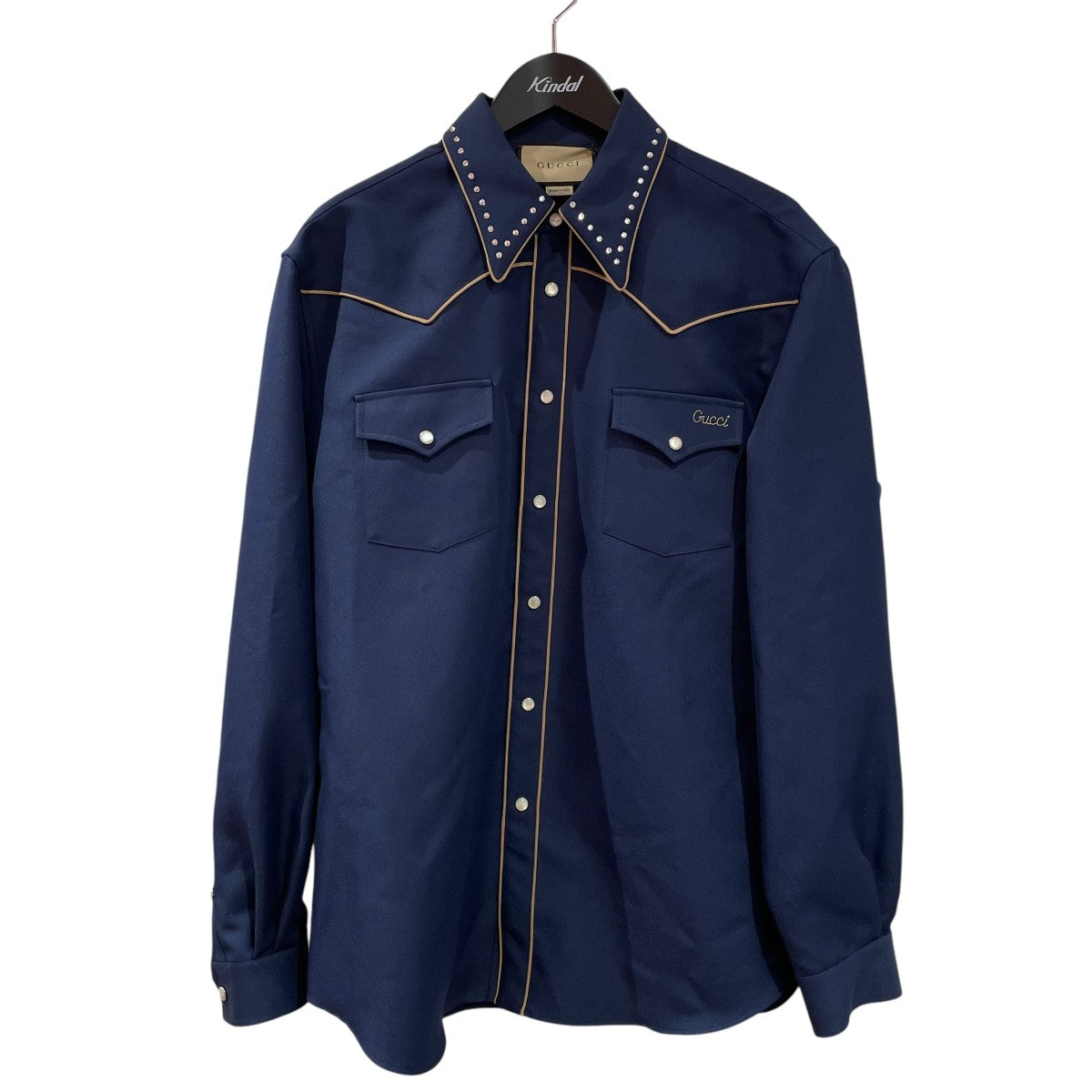 魅力の GUCCI(グッチ) サイズ ネイビー 751039 ウエスタンシャツ751039 トップス