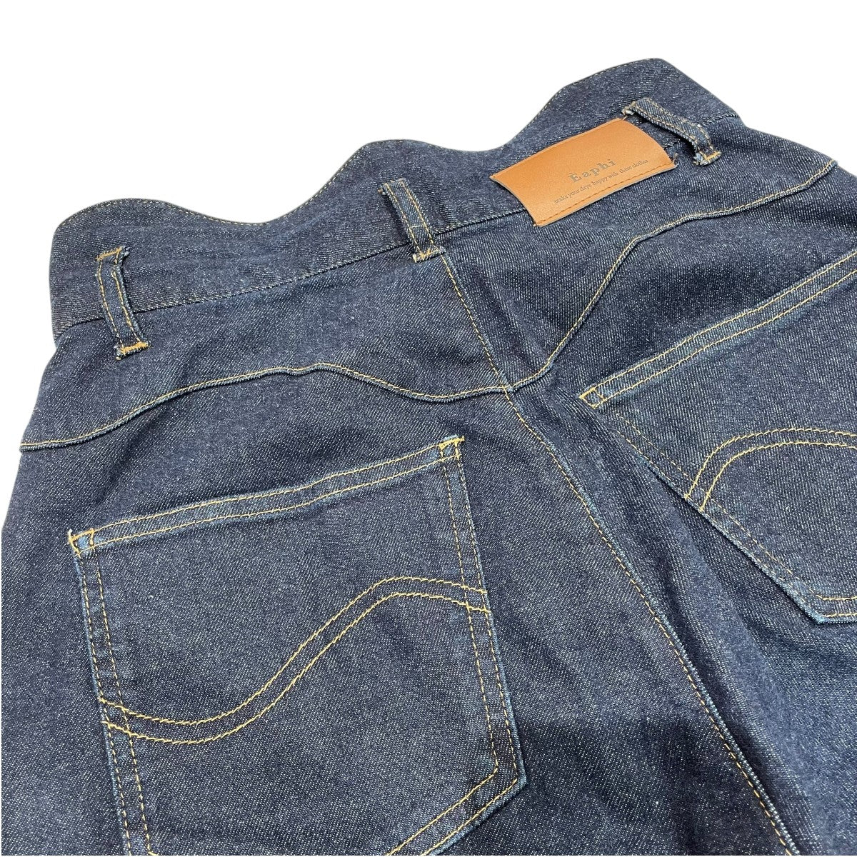 Eaphi(エフィ) wave design high waist denimデニムパンツ51006
