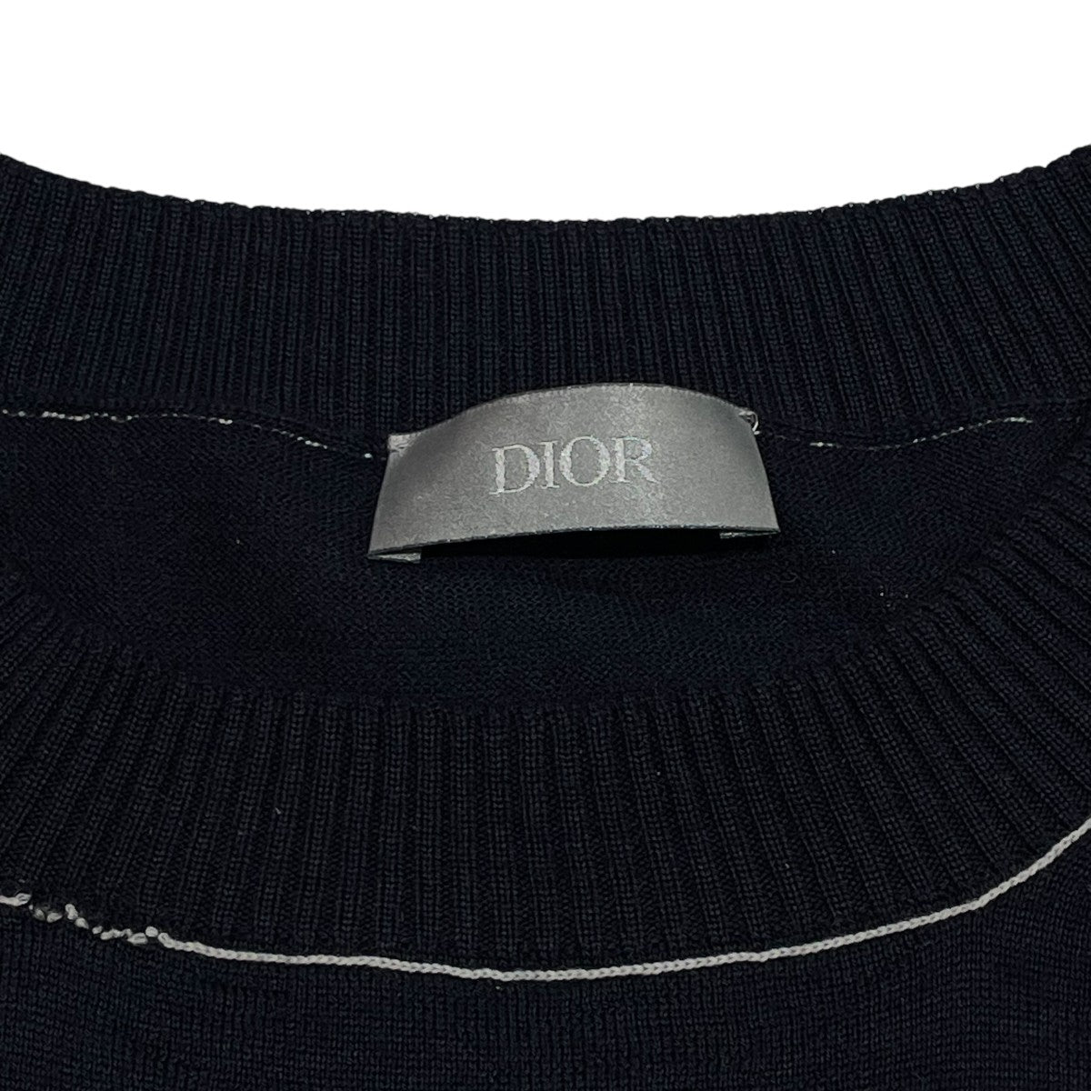 Christian Dior ニット 半袖 ネイビー