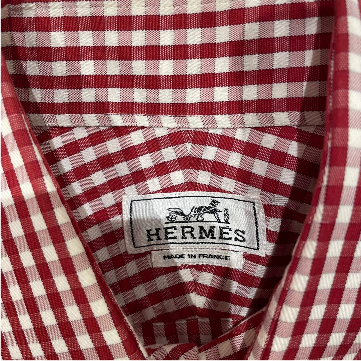 HERMES(エルメス) セリエボタンシャツ レッド サイズ SIZE 39 HERMES(エルメス) セリエボタンシャツ レッド サイズ SIZE 39