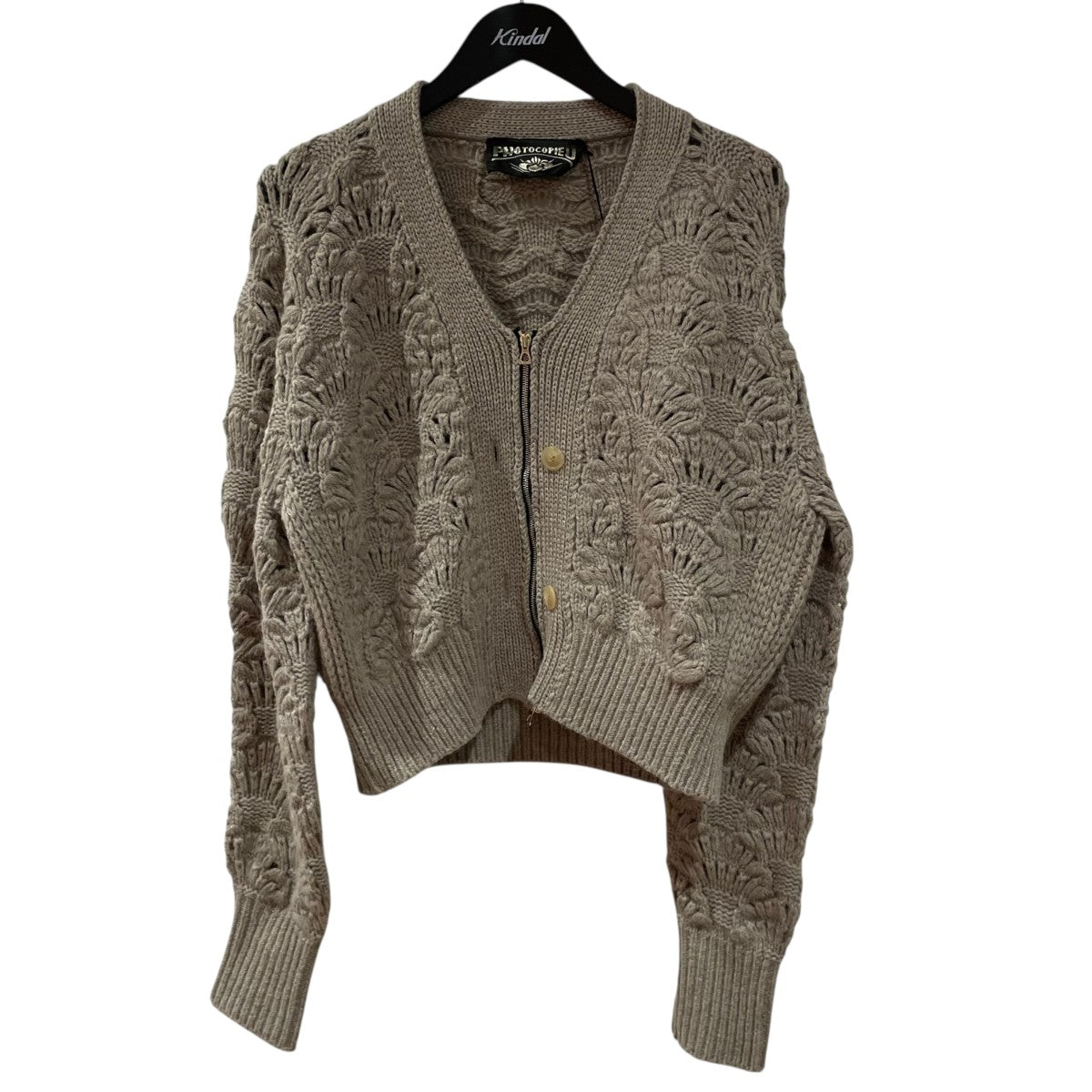 PHOTOCOPIEU(フォトコピュー) フォトコピュー ニットジップ