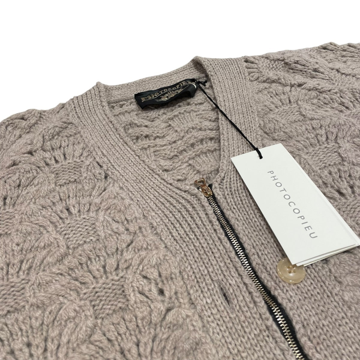 PHOTOCOPIEU(フォトコピュー) フォトコピュー ニットジップ