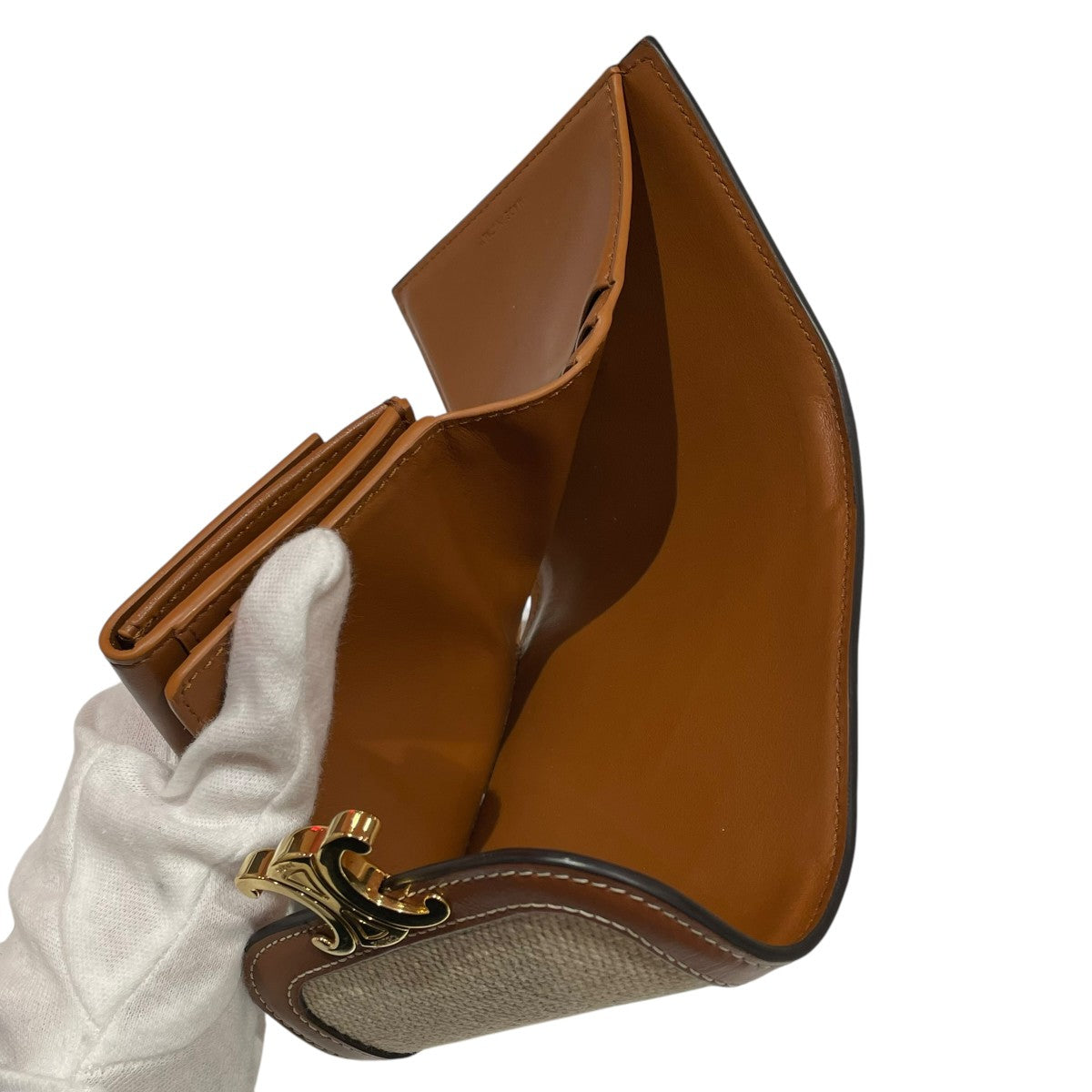 CELINE(セリーヌ) トリオンフ スモール フラップウォレット U-LM