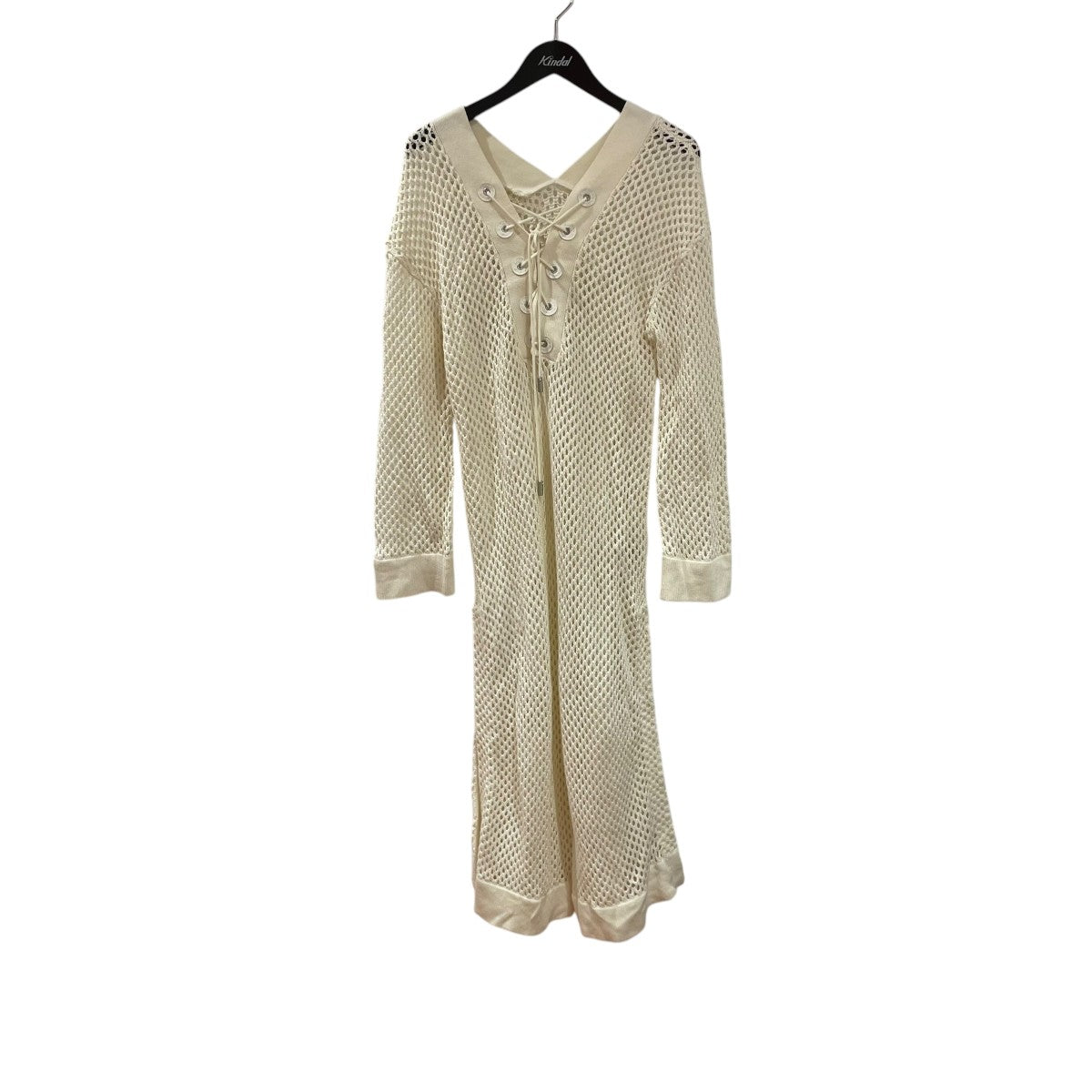 AMERI(アメリ) MESH LONG KNITワンピース01010120720