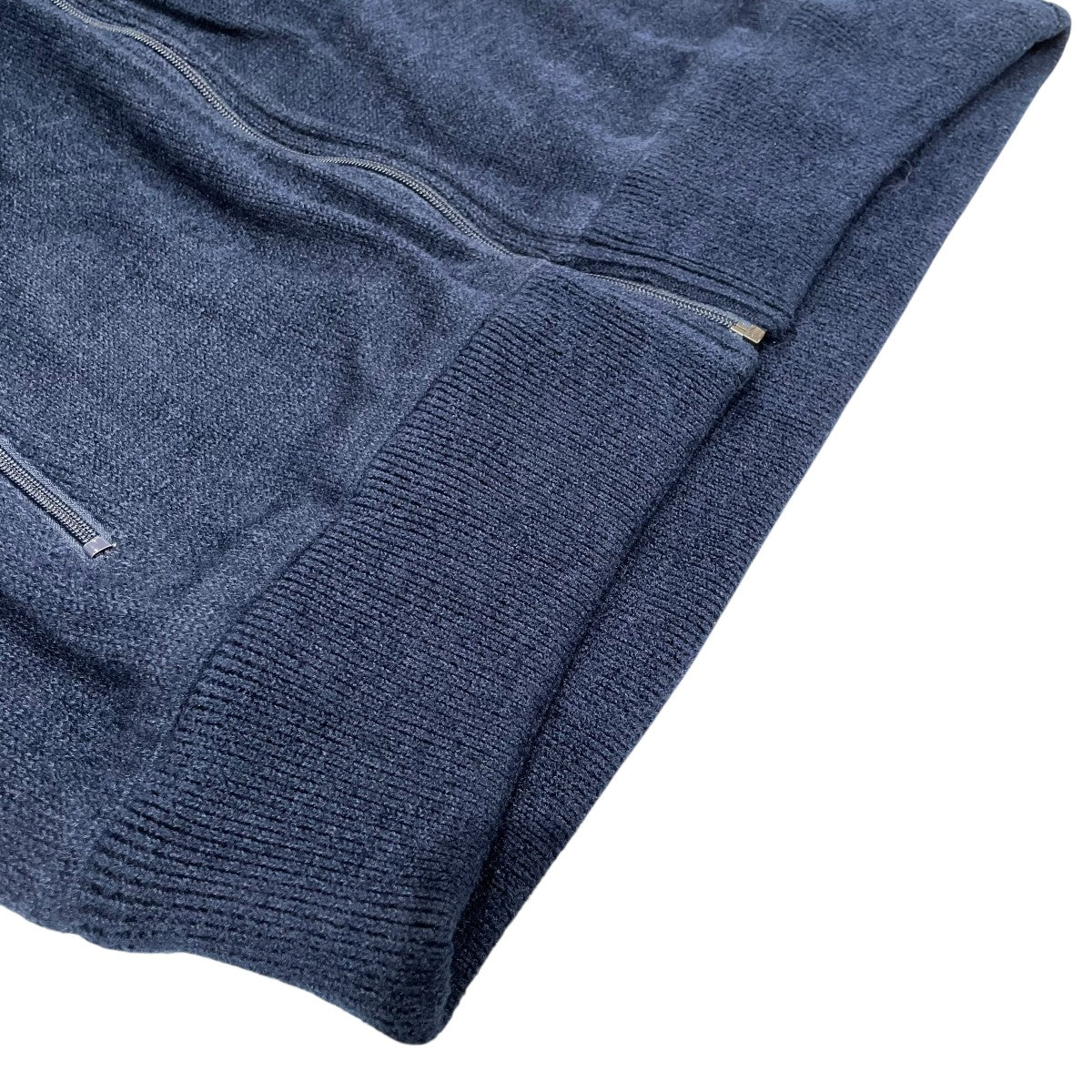 青色 Mサイズ ジップアップセーター マンシングウェア ジップアップ