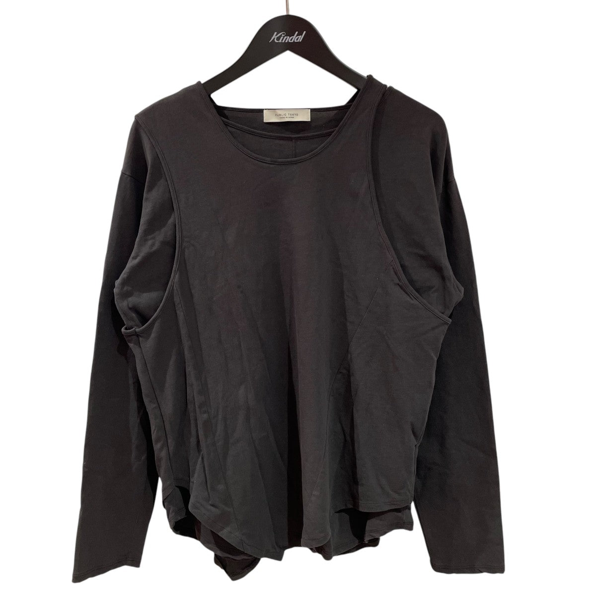 パブリックトウキョウ PUBLIC TOKYO レイヤードホルターTOP カットソー 164520001 グレー サイズ：SIZE Free レイヤードホルターTOP(FREE WHITE): : ウィメンズ｜PUBLIC