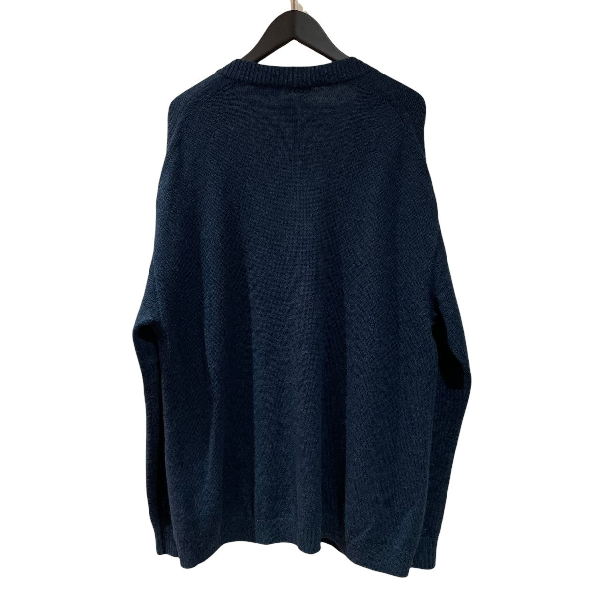 ATON エイトン カーディガン M 紺 【古着】【中古】【送料無料】 中古・古着通販】ATON (エイトン) HEMP KNIT OVERSIZED CARDIGAN