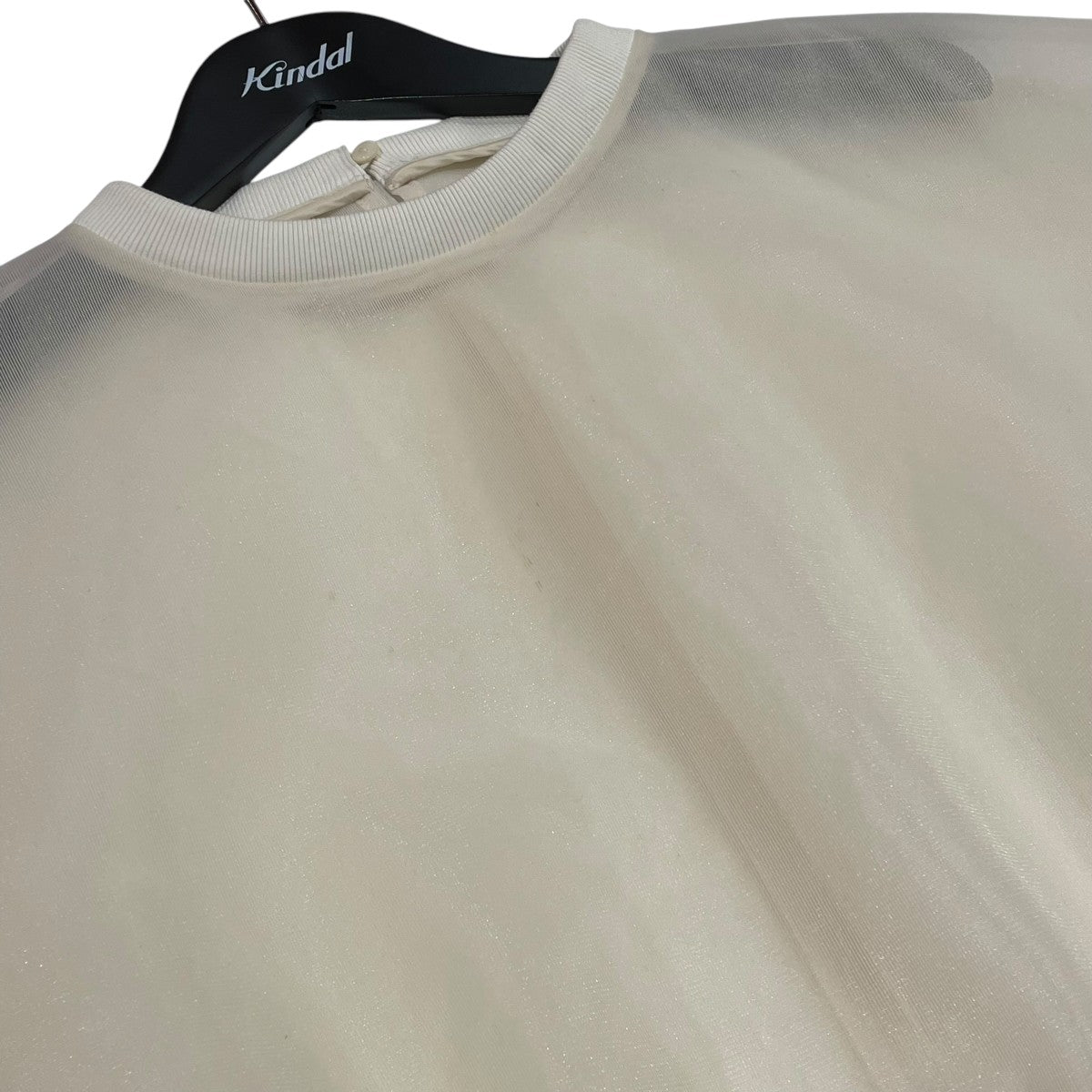 アンクレイヴ uncrave 24AW シアー ラッセル トップス ロングスリーブカットソー CW．0457 アイボリー サイズ：SIZE 1 uncrave(アンクレイヴ) 24AWシアー ラッセル トップスロング