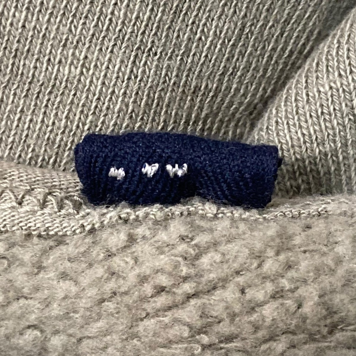 45R(フォーティファイブアール) 裏毛の17色四角カーディガンクルー