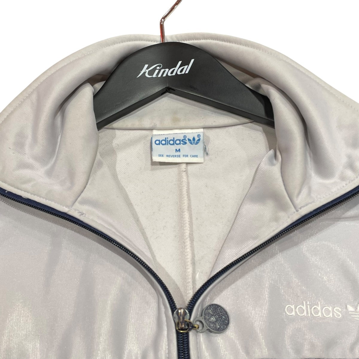 adidas(アディダス) トラックジャケット グレー×ネイビー サイズ