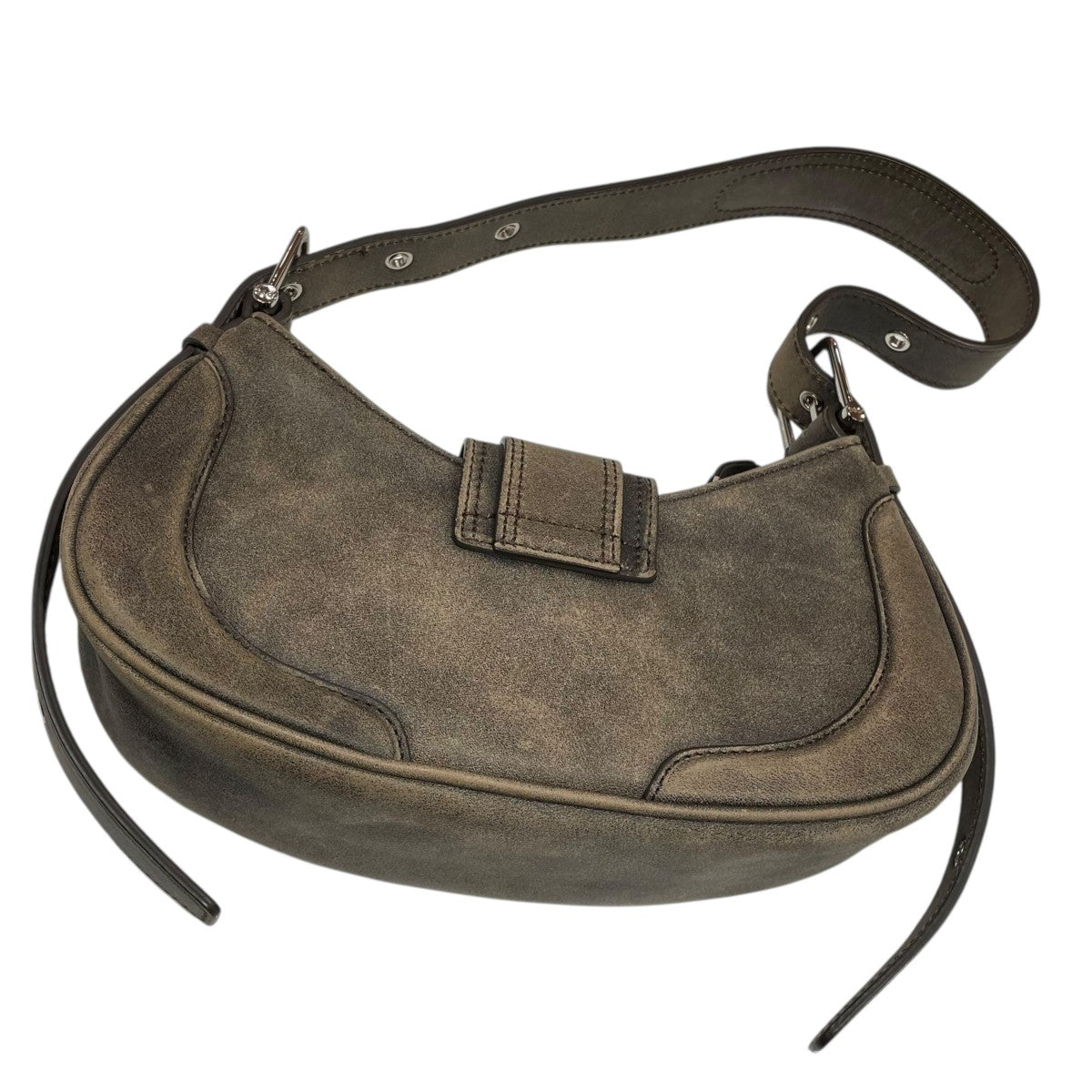 OSOI HOBO BROCLE オソイ　バッグ Osoi Hobo Brocle buckle-fastening Shoulder Bag | Black