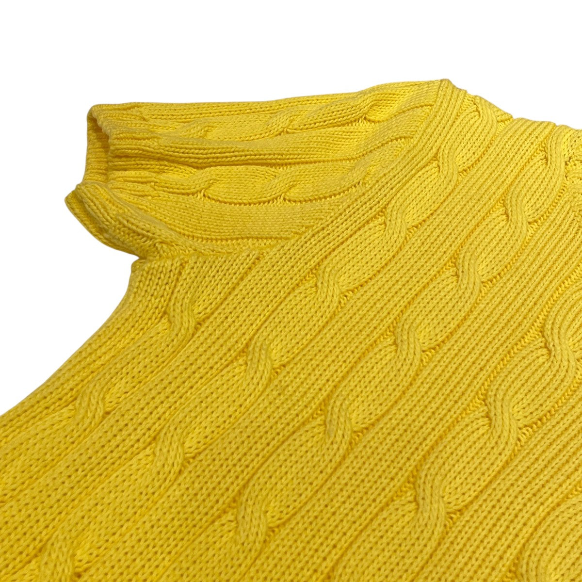 2025SS Polo by Ralph Lauren イエロー 半袖ニット
