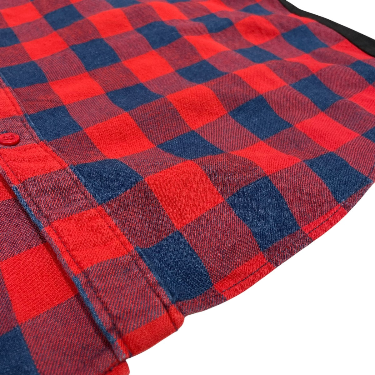 BALENCIAGA(バレンシアガ) チェックシャツ691258 691258 レッド サイズ