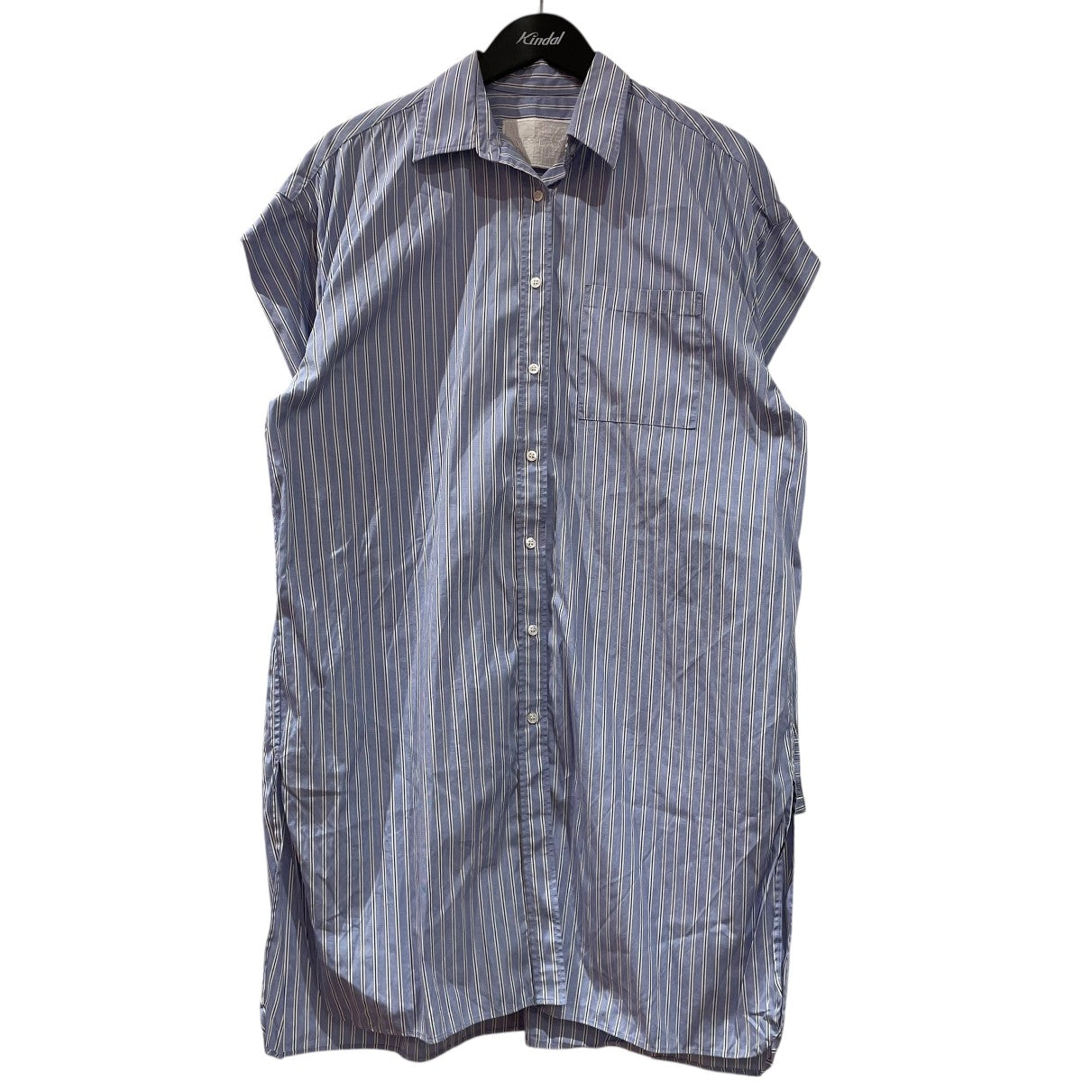 23SSOversized Shirt DressストライプシャツMY23SS BL001