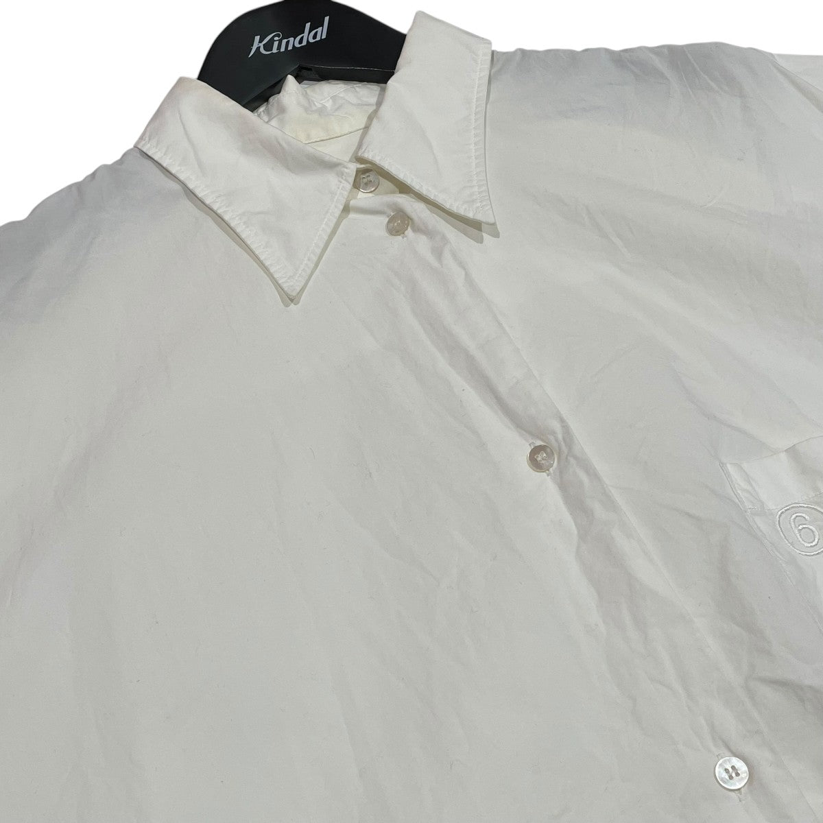 マルタンマルジェラ MM6 Maison Margiela 24SS 半袖シャツ S52GC0305 ホワイト サイズ：F MM6 Maison Margiela(マルタンマルジェラ) 24SS半袖シャツ