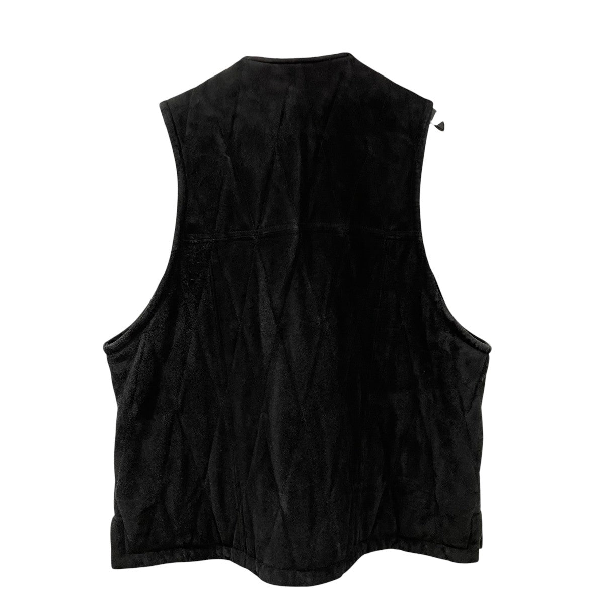 QUILTED VESTラムレザーベストV-08-C-SUEDE-2