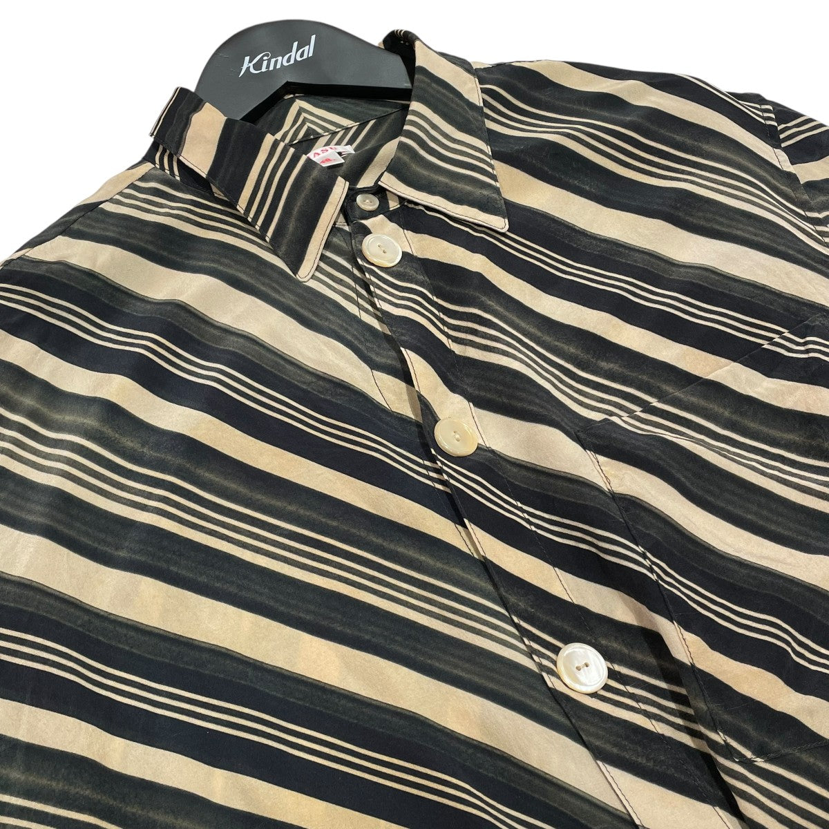 トップス MASU 2021SS VASE PATTERN SHIRTS MASU 21SS VASE PATTERN SHIRTS Long Sleeve Shirt, Size 46