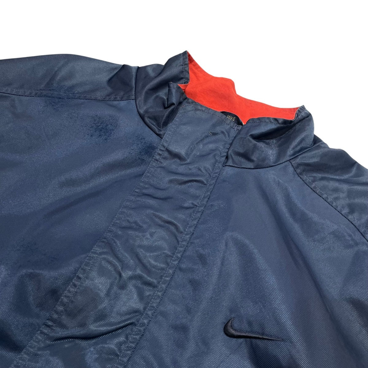 NIKE 90s プルオーバー ナイロン ビックロゴ 銀タグ ネイビー L NIKE - 【希少】NIKE 90s ナイロン プルオーバー 銀タグ