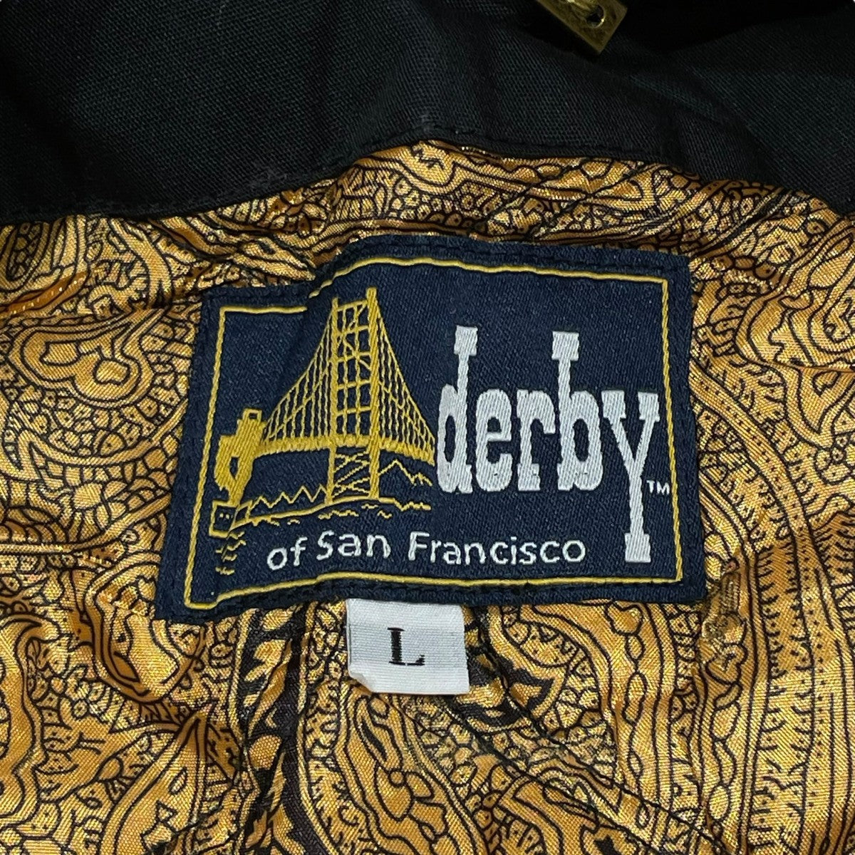 derby of San Francisco ブラック MA-1ジャケット XL derby of san francisco(デービィーオブサンフランシスコ) MA-1