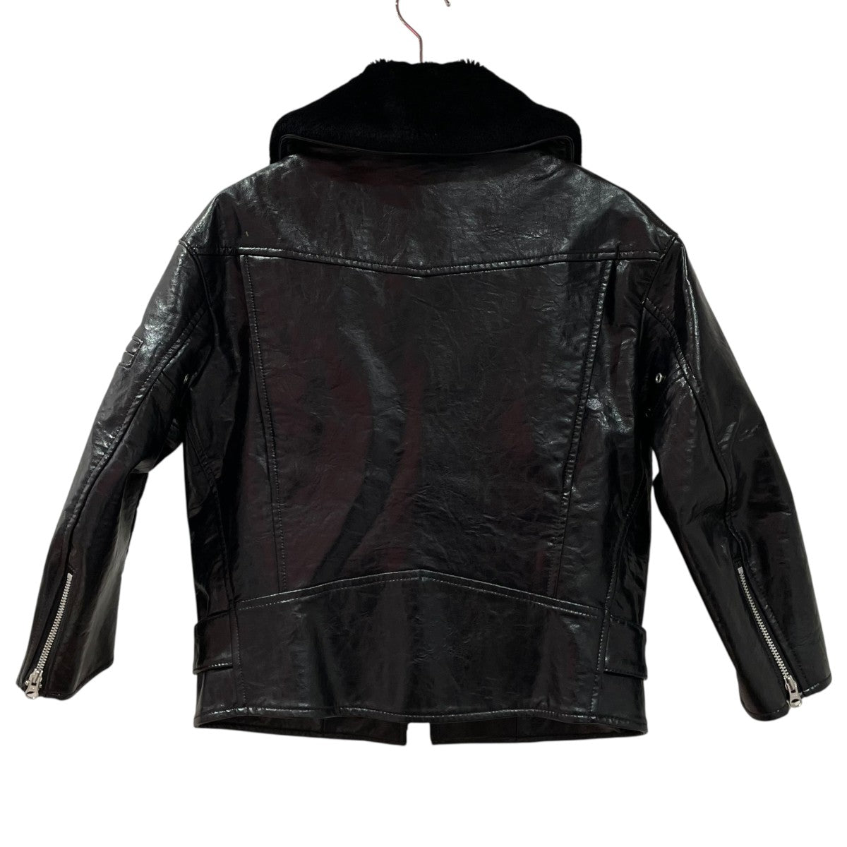 2023AW☆JUNYA WATANABE フェイクレザージャケット XS 黒 JUNYA WATANABE CDG(ジュンヤワタナベコムデギャルソン) フェイク