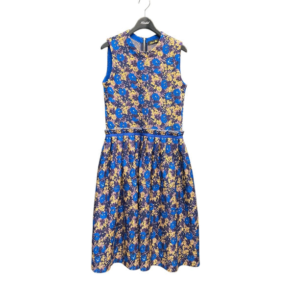 Drawer(ドゥロワー) フラワージャガードニットワンピース6526-299-1036